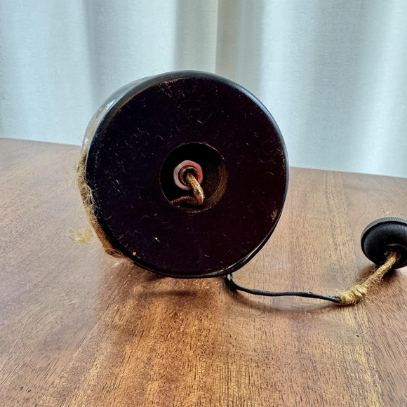 Vintage Hand Painted Ceramic Jug Table Lamp Talavera Style Floral Brass - Picture 6 of 10